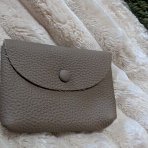 Source Unknown Taupe Leather Wallet